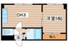 藤井ビル北14条 1DKの間取り