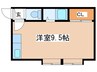 近藤マンション 1Rの間取り