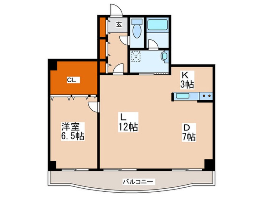 間取図 コ－トモザ札幌