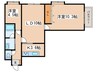 山鼻コンパウンド 2LDKの間取り