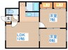 渡邊マンション 2LDKの間取り