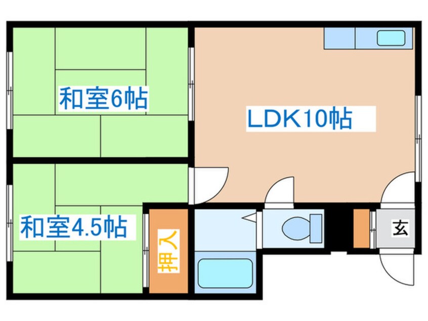 間取図 ハイツキエ