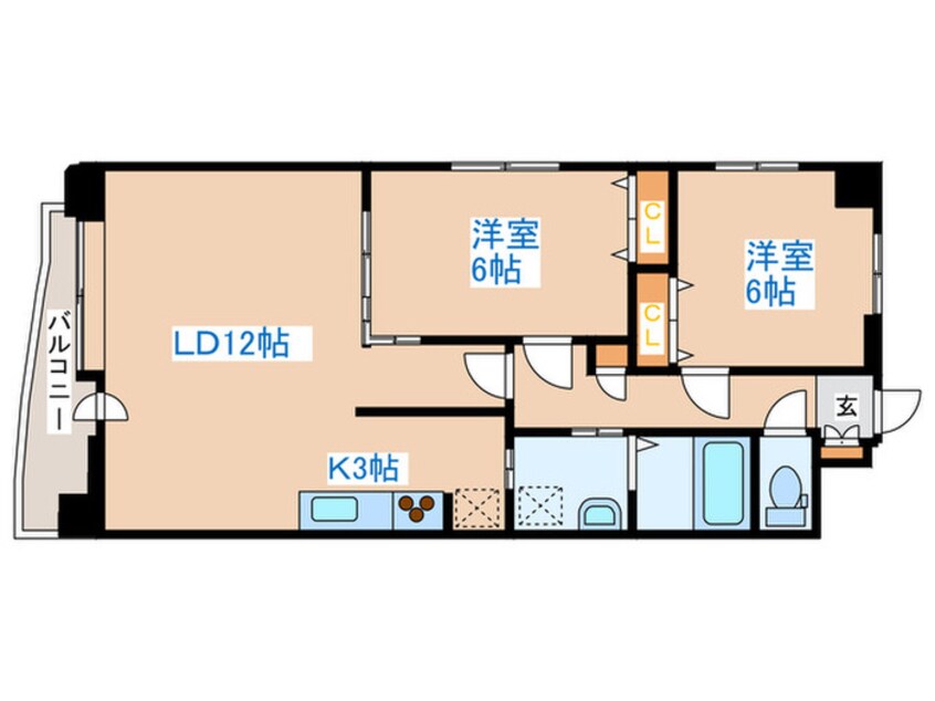 間取図 マノワ－ルブラン