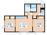 ＰＲＥＳＥＮＣＥ琴似Ａ棟 2LDKの間取り