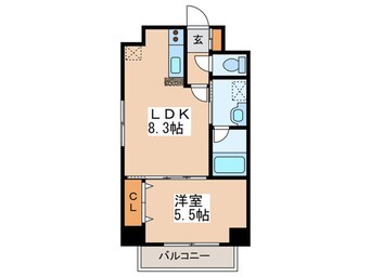 間取図 フロントコート大通公園