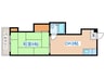 メゾン１６ 1DKの間取り