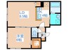 バニラ 1LDKの間取り