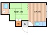 ロミ円山 1DKの間取り