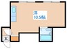 ロミ円山 1Rの間取り
