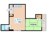 けいほくビレッジ 1LDKの間取り