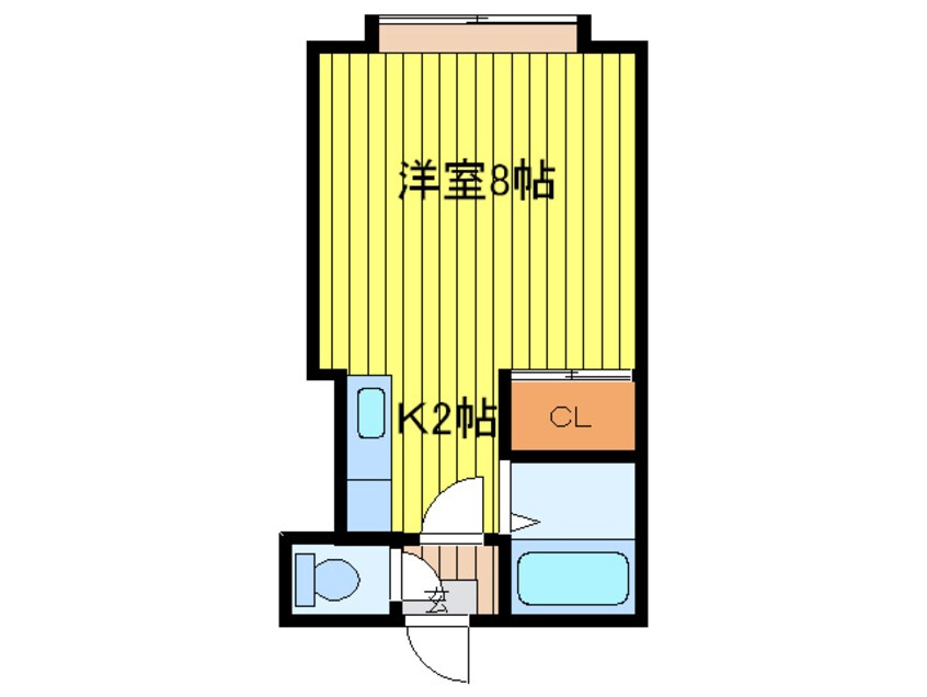 間取図 パステル北郷