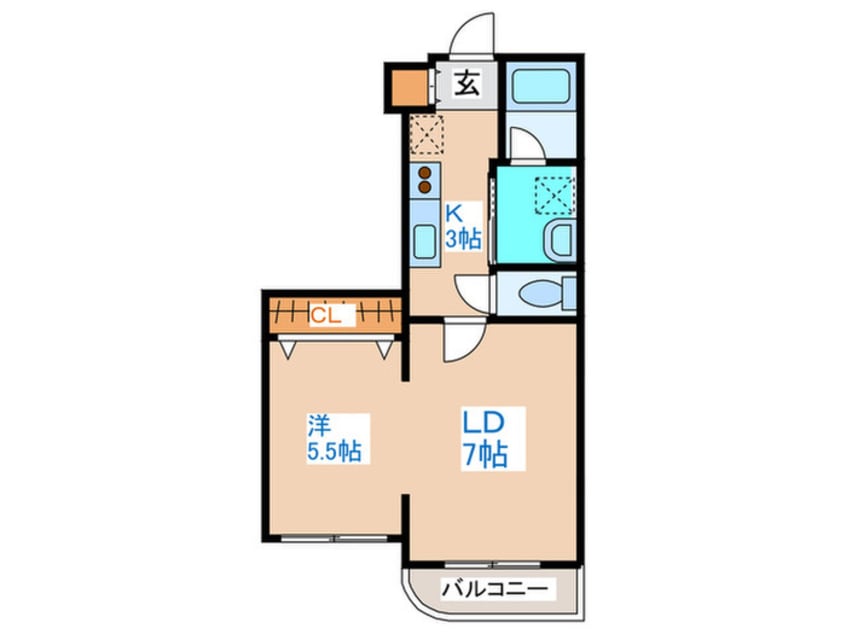 間取図 ウエストビレッジ２３
