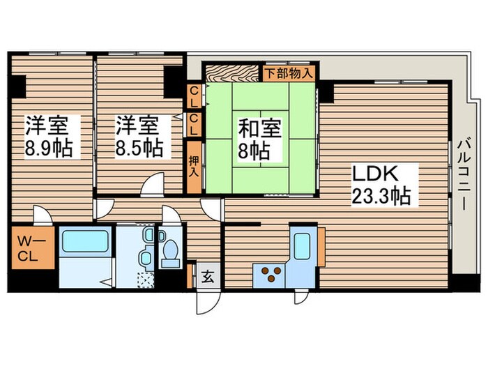 間取り図 フォレストハイムＮ１８