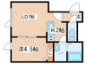 フォレスト大谷地 1LDKの間取り
