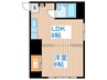 セブンテンハイツ 1LDKの間取り