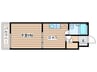 平岸ファースト 1DKの間取り