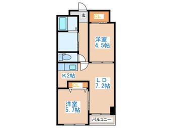 間取図 フレ－ル山の手