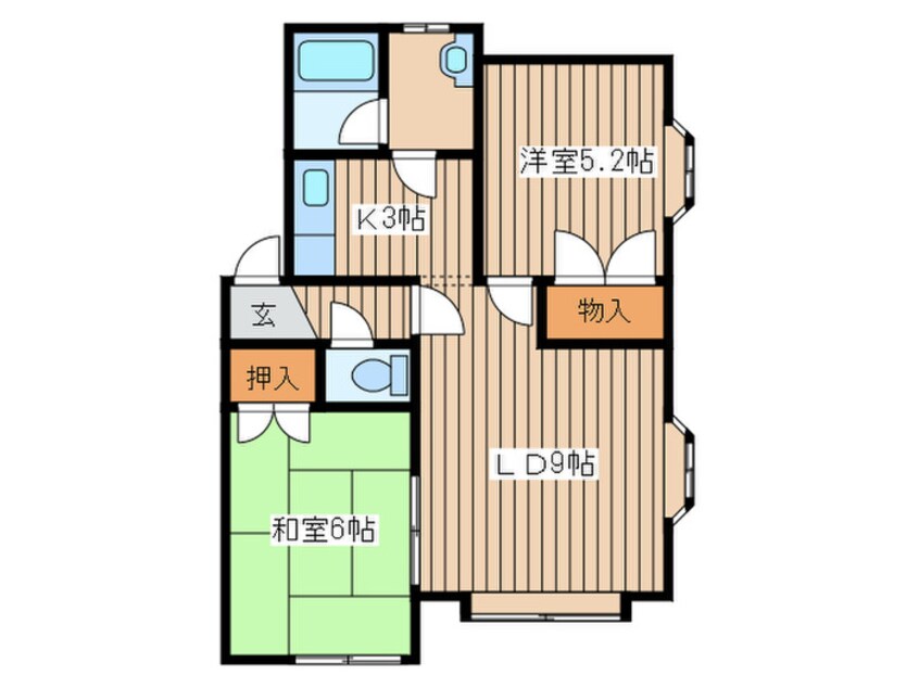 間取図 新川ニュ－キャスル