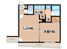 ＨＳ南平岸112 1LDKの間取り