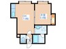 クレセント発寒 1DKの間取り