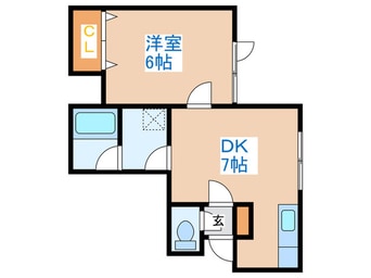 間取図 パルテ－ル発寒