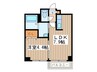 アバンサ－ル 1LDKの間取り