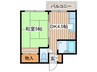 クラ－クハイツ 1DKの間取り