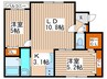 パーク麻生 2LDKの間取り