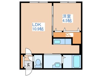 間取図 モデルノ水車町