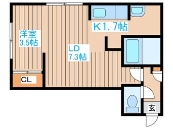 間取図 アーバンクラスタ新札幌Ⅲ