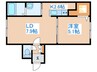 グランメ－ル２４－Ｃ 1LDKの間取り