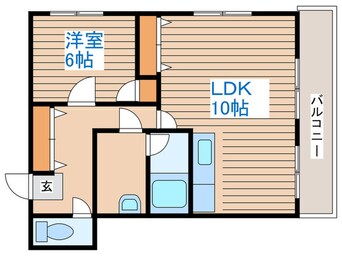間取図 メゾンＨＯＸＩＮ南１０