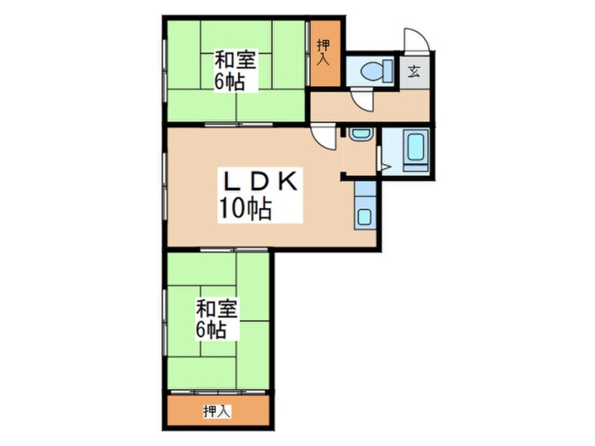 間取図 札南マンション