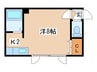 フォレスト栄通 1Kの間取り