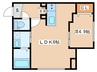 ルアーナ円山 1LDKの間取り