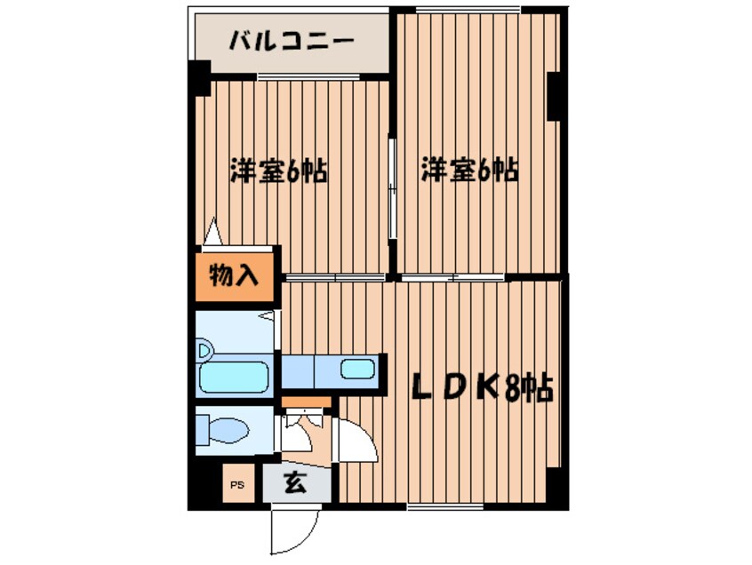 間取図 サンリバ－広和