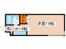 グランメ－ル北６条 1Kの間取り