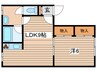 ラメール西線８条 1LDKの間取り