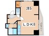 リライエンス円山 1LDKの間取り