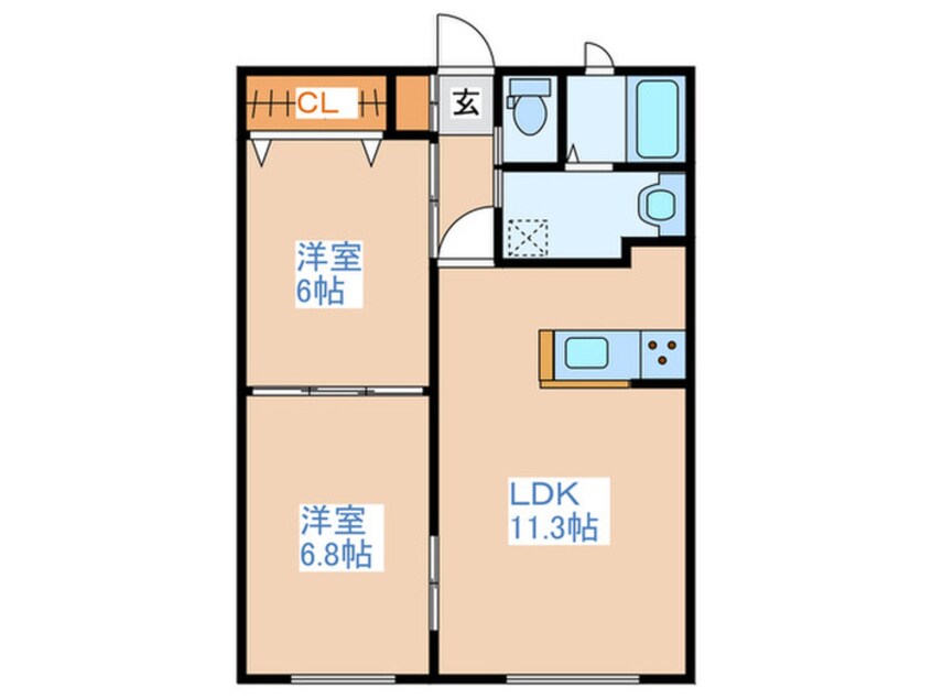 間取図 White Mothers