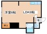 パレスエイト 1LDKの間取り