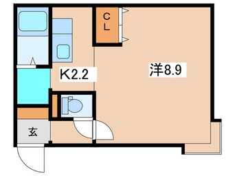 間取図 エルムパ－ク白石
