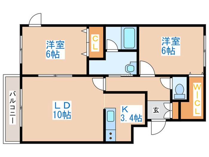 間取り図 コアン・アンソレイエ