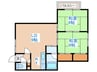 キャピタルていね 2LDKの間取り