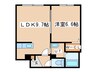 アートレータ本通 1LDKの間取り