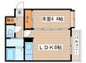 クリスタル北２４条 1LDKの間取り