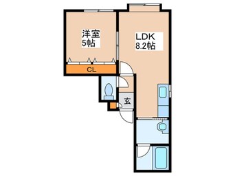 間取図 ソレアード月寒東