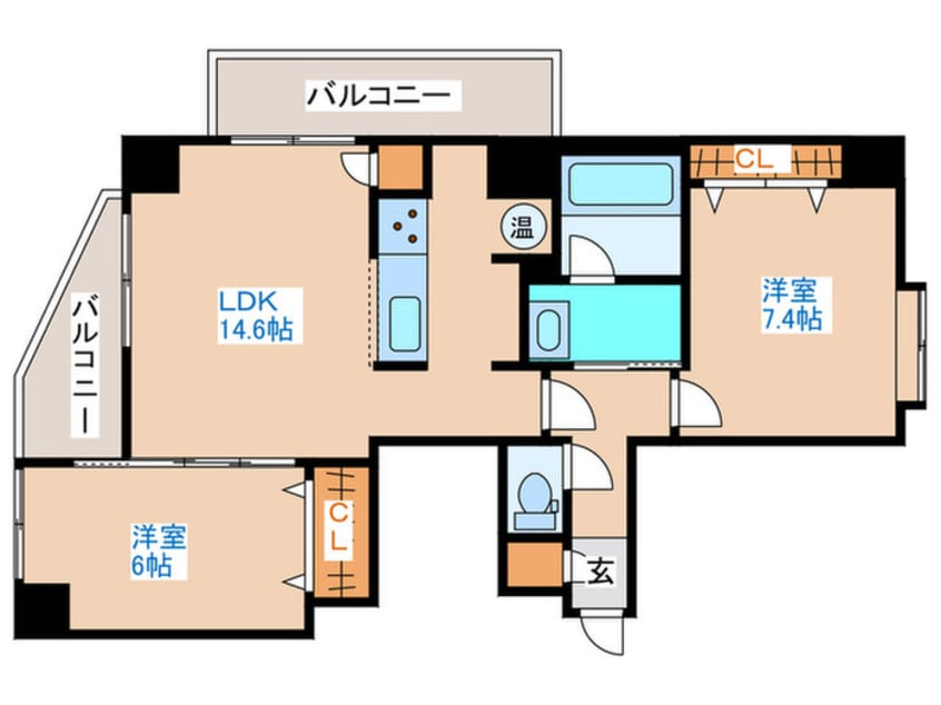 間取図 ロイヤルヒルズタワ－