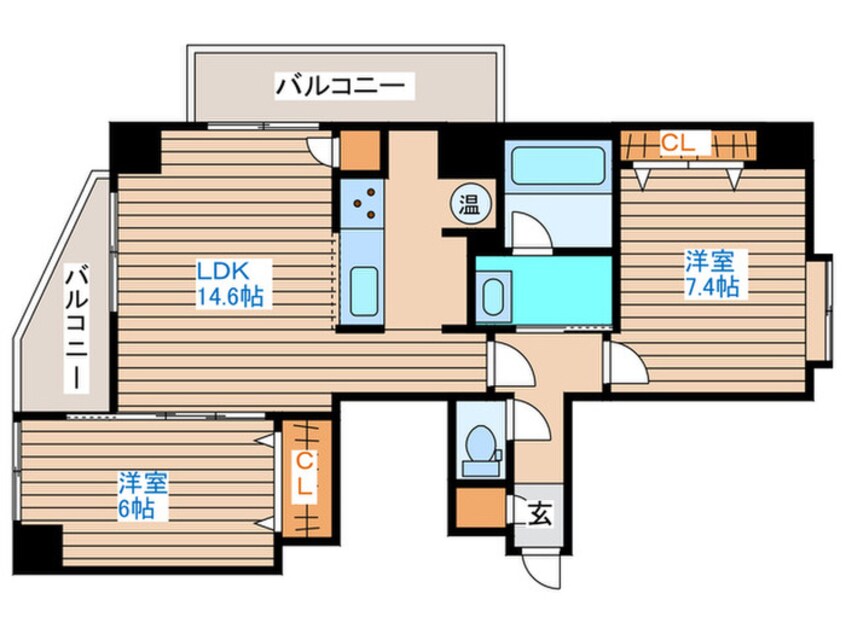 間取図 ロイヤルヒルズタワ－