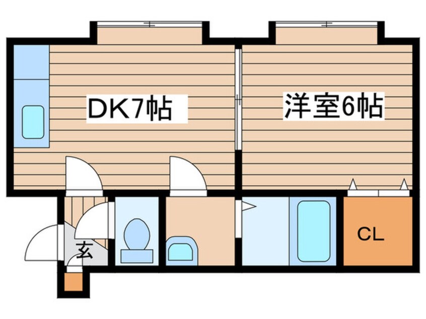 間取図 カステル北２７